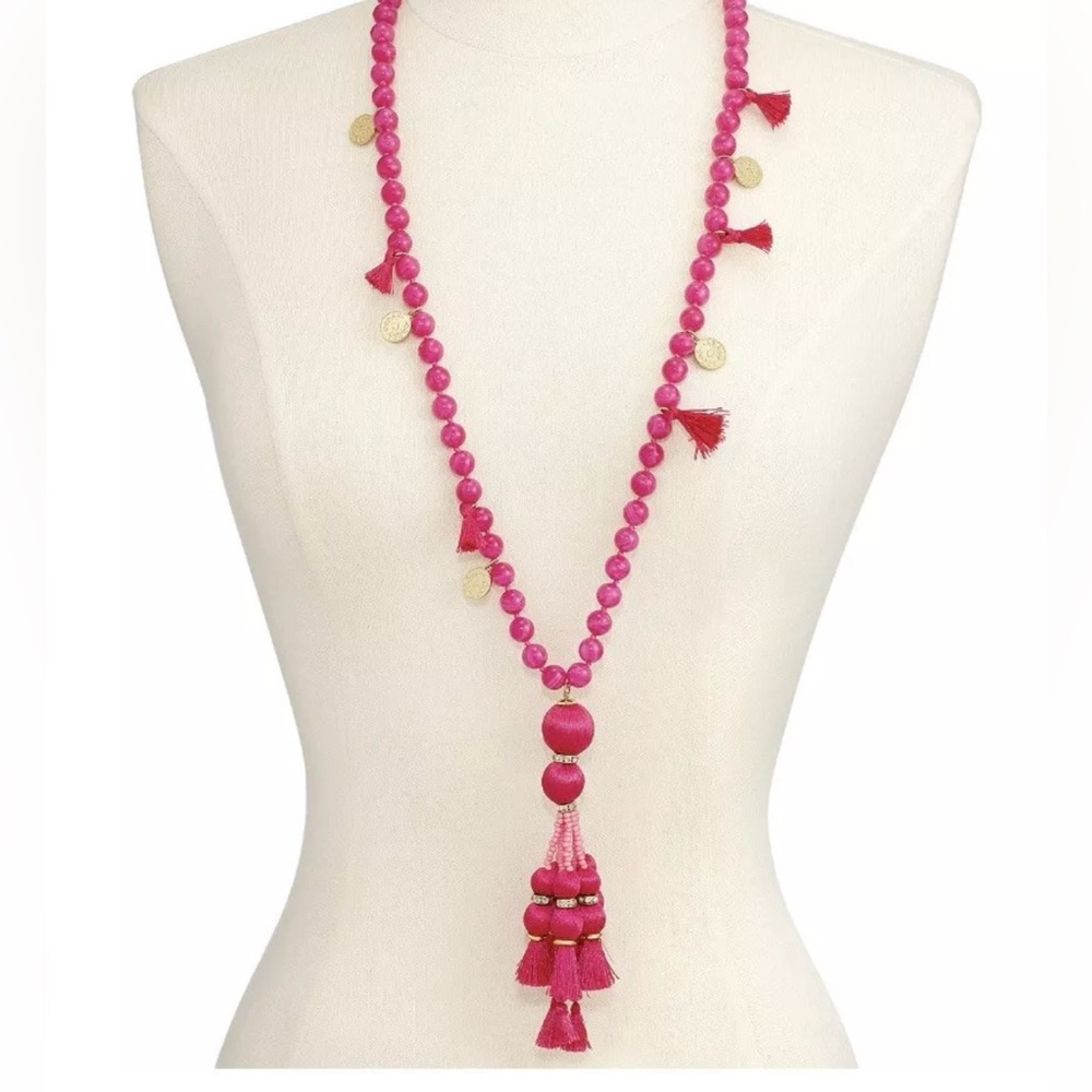 Kate Spade New York Bead and Tassel Pendant Necklace